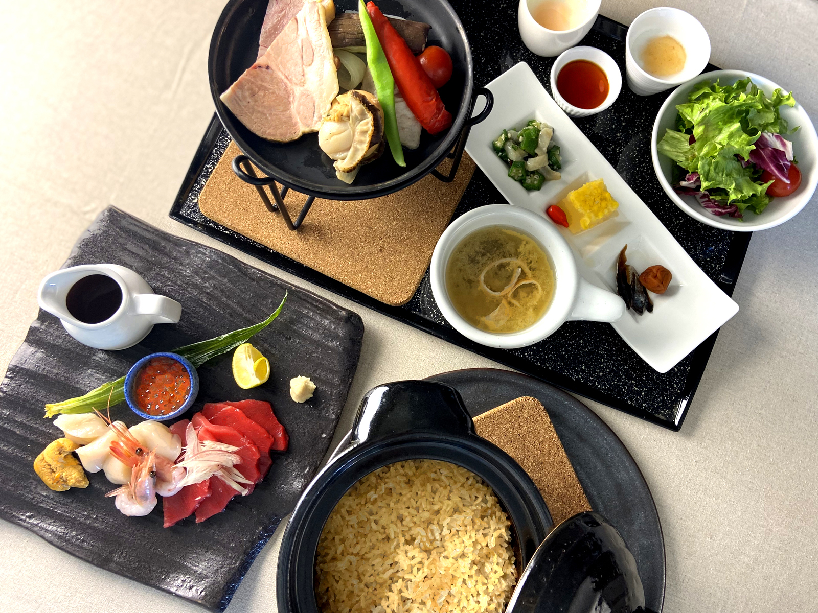 海鮮丼　土鍋ごはん　フレンチ　小樽　北海道　海の幸　コロナ対策　新北海道スタイル
